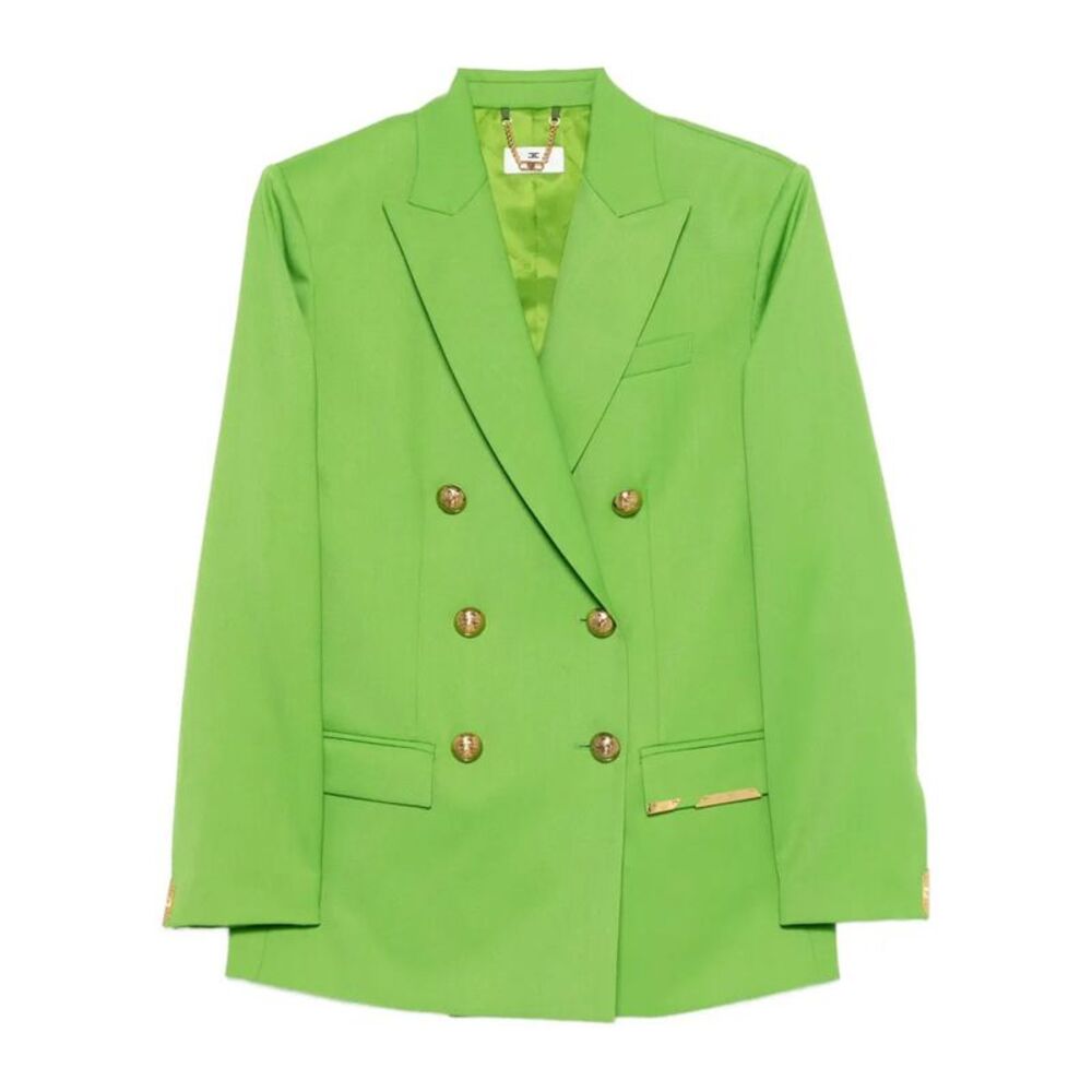 Elisabetta Franchi Women Cool Wool Jacket With Jewel Plaque